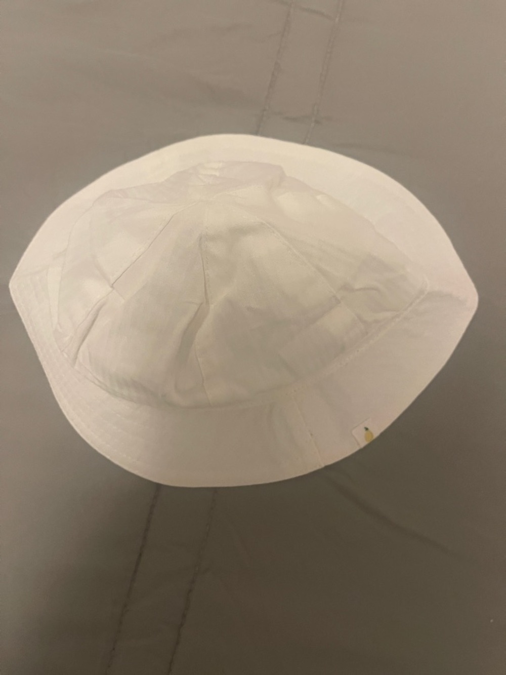 Zara White Bucket Hat with Internal Tie